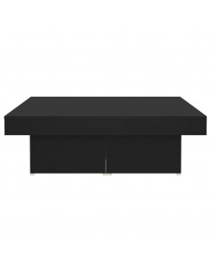 Tavolino da Salotto Nero 90x90x28 cm in Legno Multistrato