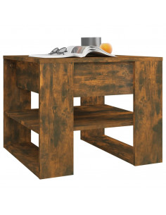 Tavolino da Salotto Rovere 55,5x55x45 cm Legno Multistrato