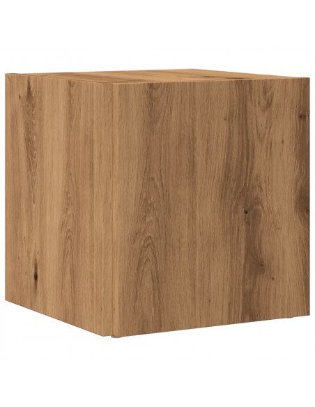 Tavolino da Salotto Rovere Artigianale 33x33x34cm in Truciolato