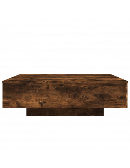 Tavolino da Salotto Rovere Fumo 100x100x31 cm Legno Multistrato