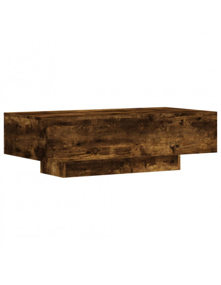 Tavolino da Salotto Rovere Fumo 100x49,5x31cm Legno Multistrato