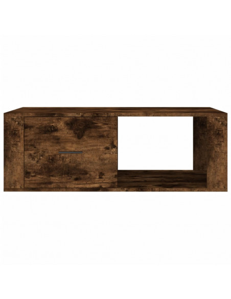 Tavolino da Salotto Rovere Fumo 100x50,5x35cm Legno Multistrato