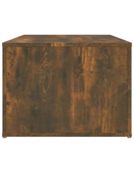 Tavolino da Salotto Rovere Fumo 100x50x36 cm Legno Multistrato