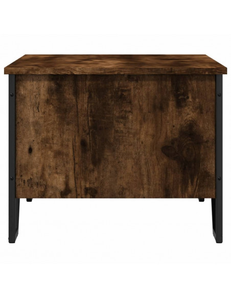 Tavolino da Salotto Rovere Fumo 100x51x40 cm Legno Multistrato