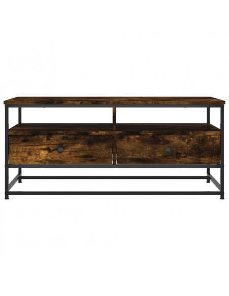 Tavolino da Salotto Rovere Fumo 100x51x45 cm Legno Multistrato