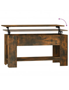 Tavolino da Salotto Rovere Fumo 101x49x52 cm Legno Multistrato