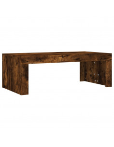 Tavolino da Salotto Rovere Fumo 102x50x36 cm Legno Multistrato