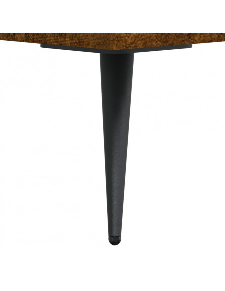 Tavolino da Salotto Rovere Fumo 102x50x40 cm Legno Multistrato