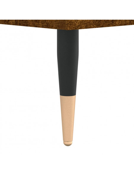 Tavolino da Salotto Rovere Fumo 102x50x40 cm Legno Multistrato