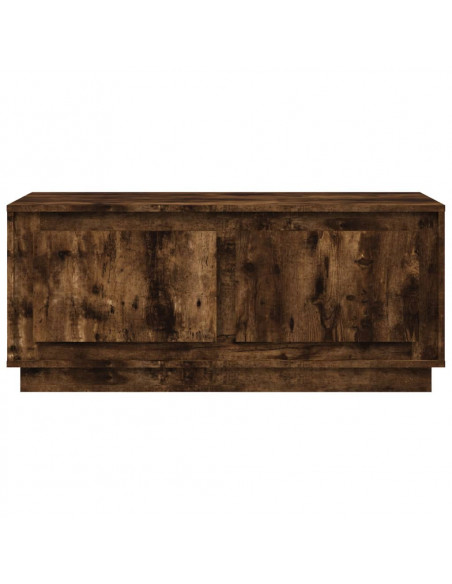 Tavolino da Salotto Rovere Fumo 102x50x44 cm Legno Multistrato