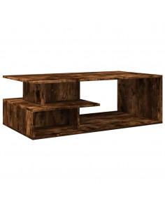 Tavolino da Salotto Rovere Fumo 102x55x35 cm Legno Multistrato
