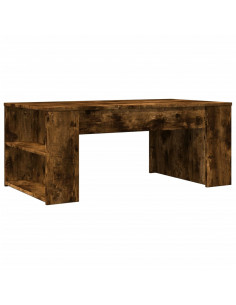 Tavolino da Salotto Rovere Fumo 102x55x42 cm Legno Multistrato