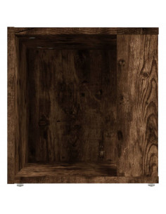 Tavolino da Salotto Rovere Fumo 33x33x34,5 cm Legno Multistrato