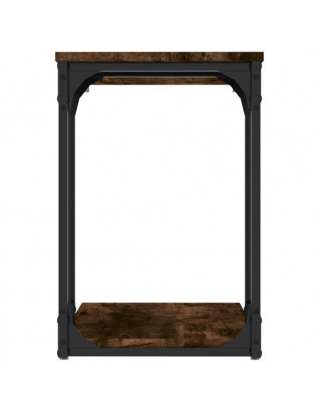 Tavolino da Salotto Rovere Fumo 50x35x52 cm Legno Multistrato
