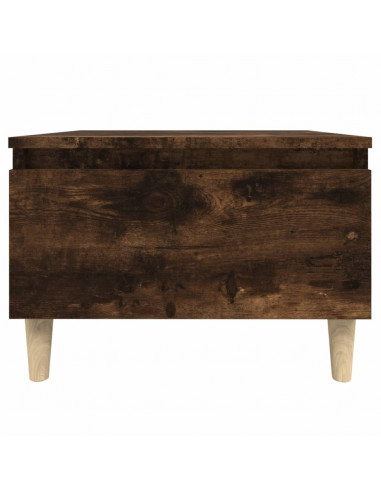 Tavolino da Salotto Rovere Fumo 50x46x35cm in Legno Multistrato