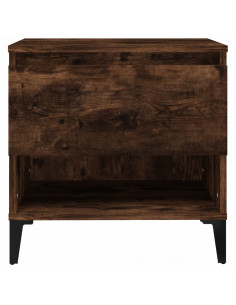 Tavolino da Salotto Rovere Fumo 50x46x50cm in Legno Multistrato