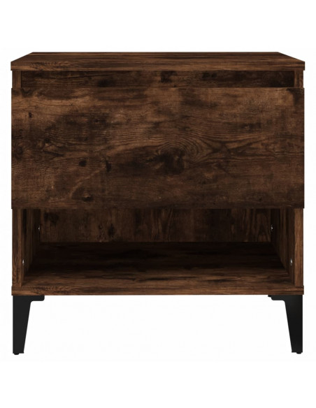 Tavolino da Salotto Rovere Fumo 50x46x50cm in Legno Multistrato