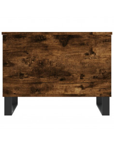 Tavolino da Salotto Rovere Fumo 60x44,5x45 cm Legno Multistrato