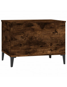 Tavolino da Salotto Rovere Fumo 60x44,5x45 cm Legno Multistrato