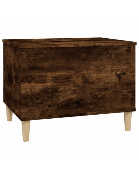 Tavolino da Salotto Rovere Fumo 60x44,5x45 cm Legno Multistrato