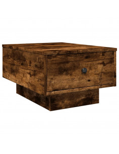Tavolino da Salotto Rovere Fumo 60x45x31 cm Legno Multistrato