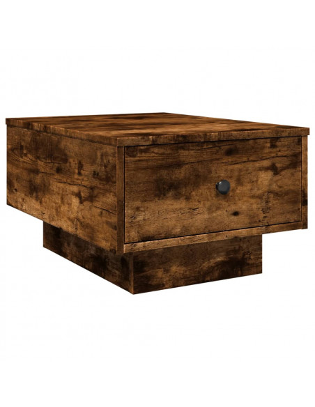 Tavolino da Salotto Rovere Fumo 60x45x31 cm Legno Multistrato