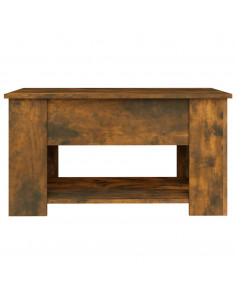 Tavolino da Salotto Rovere Fumo 79x49x41cm in Legno Multistrato