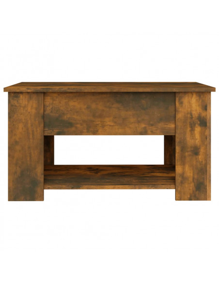 Tavolino da Salotto Rovere Fumo 79x49x41cm in Legno Multistrato