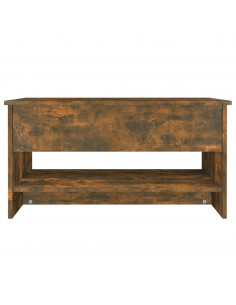 Tavolino da Salotto Rovere Fumo 80x50x40 cm Legno Multistrato