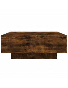 Tavolino da Salotto Rovere Fumo 80x80x31 cm Legno Multistrato