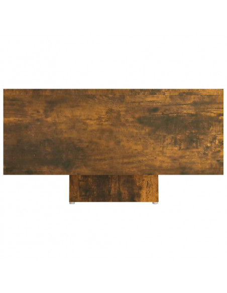 Tavolino da Salotto Rovere Fumo 85x55x31cm in Legno Multistrato