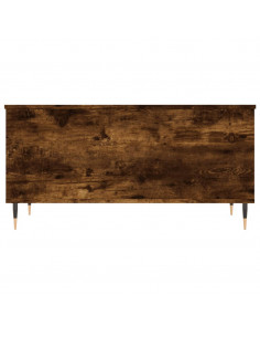 Tavolino da Salotto Rovere Fumo 90x44,5x45 cm Legno Multistrato