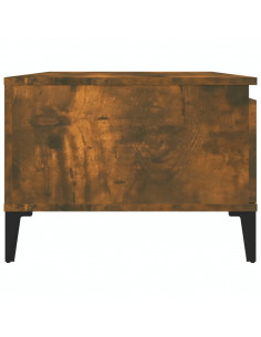 Tavolino da Salotto Rovere Fumo 90x50x36,5 cm Legno Multistrato