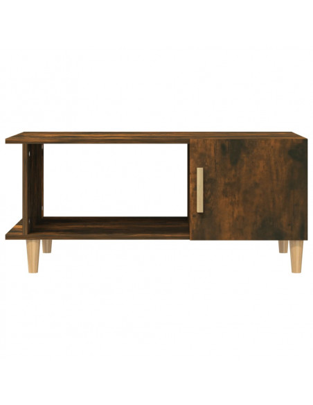 Tavolino da Salotto Rovere Fumo 90x50x40cm in Legno Multistrato