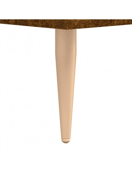 Tavolino da Salotto Rovere Fumo 90x50x40cm in Legno Multistrato
