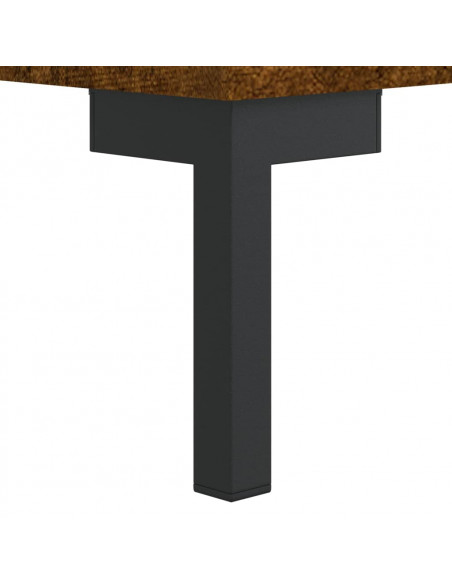 Tavolino da Salotto Rovere Fumo 90x50x40cm in Legno Multistrato