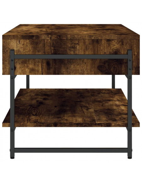 Tavolino da Salotto Rovere Fumo 90x50x45cm in Legno Multistrato