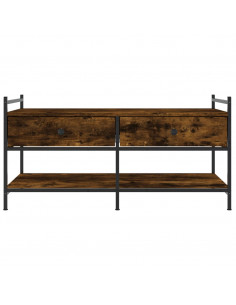 Tavolino da Salotto Rovere Fumo 99x50x50cm in Legno Multistrato