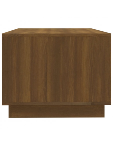 Tavolino da Salotto Rovere Marrone 102x55x43 cm in Truciolato