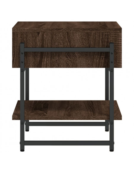 Tavolino da Salotto Rovere Marrone 40x40x45cm Legno Multistrato