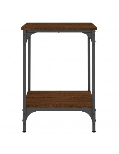 Tavolino da Salotto Rovere Marrone 40x40x55cm Legno Multistrato