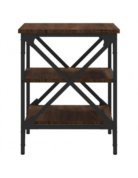 Tavolino da Salotto Rovere Marrone 40x42x50cm Legno Multistrato