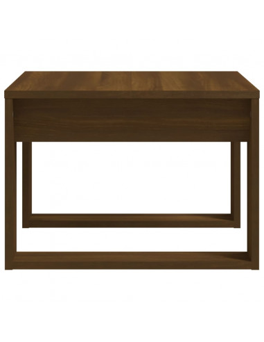 Tavolino da Salotto Rovere Marrone 50x50x35cm Legno Multistrato
