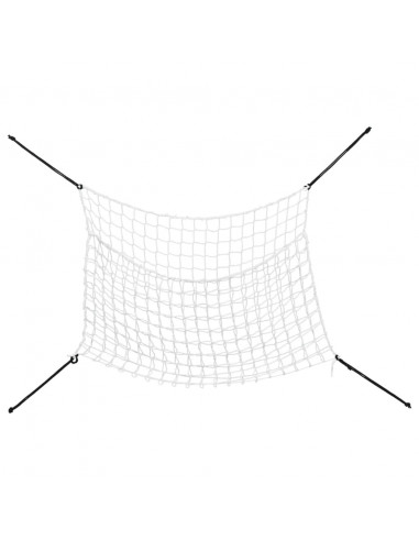 Reti da Fieno 2pz Rettangolari Bianchi 90x60 cm in PP