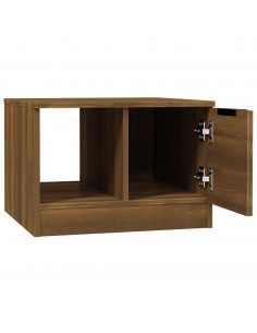 Tavolino da Salotto Rovere Marrone 50x50x36cm Legno Multistrato