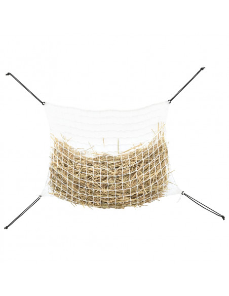 Reti da Fieno 2pz Rettangolari Bianchi 90x60 cm in PP