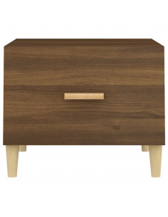 Tavolino da Salotto Rovere Marrone 50x50x40cm Legno Multistrato