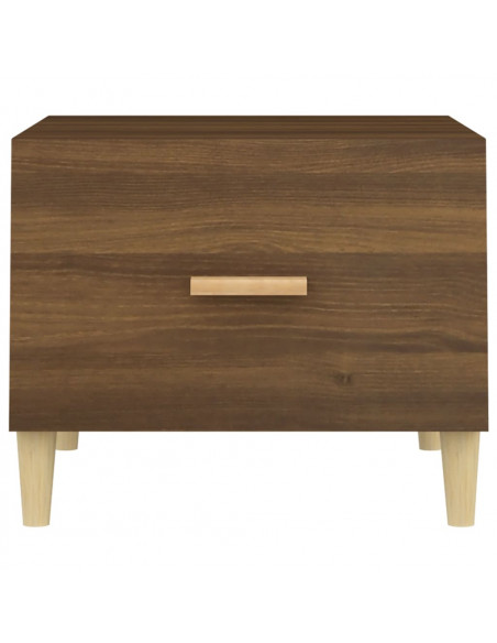 Tavolino da Salotto Rovere Marrone 50x50x40cm Legno Multistrato