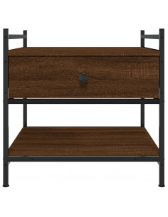 Tavolino da Salotto Rovere Marrone 50x50x50cm Legno Multistrato