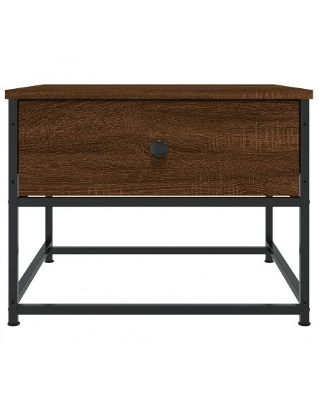 Tavolino da Salotto Rovere Marrone 51x51x40cm Legno Multistrato